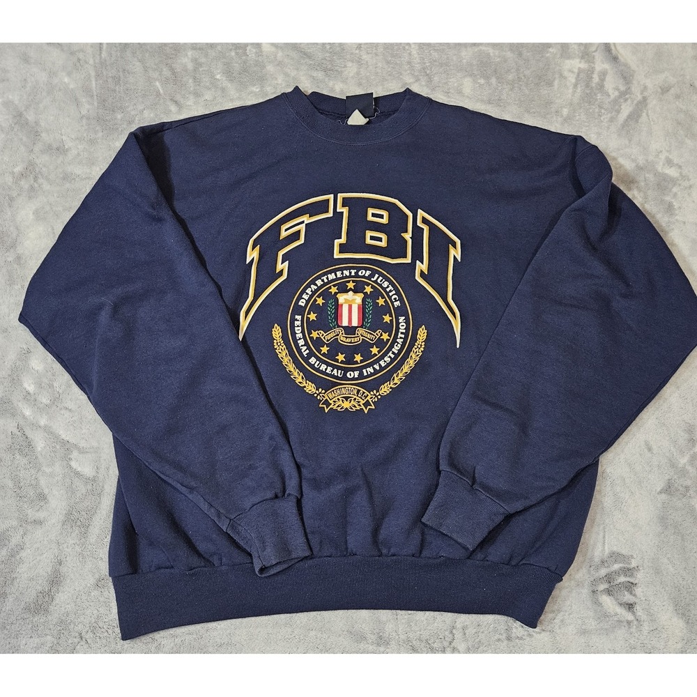 Vintage Official FBI Washington DC Crewneck Sweatshirt Men's Size XL